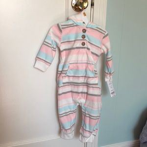 Carter’s brand Warm and cozy fleece romper.